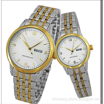 2014 New Fashion Stainless Steel Lovers Watch for New Year